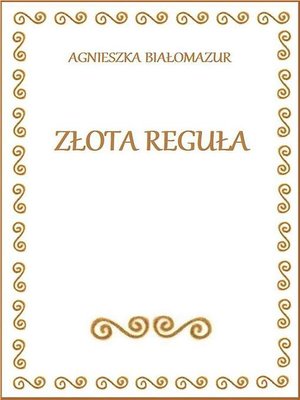 cover image of Złota Reguła